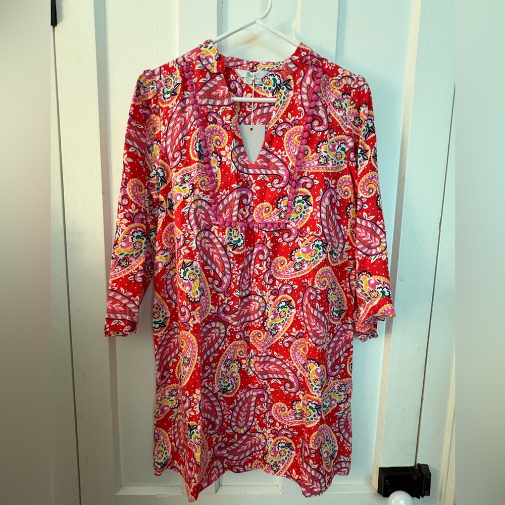 Boden All Linen 3/4 Sleeve Tunic/Dress size US 6 R NWT